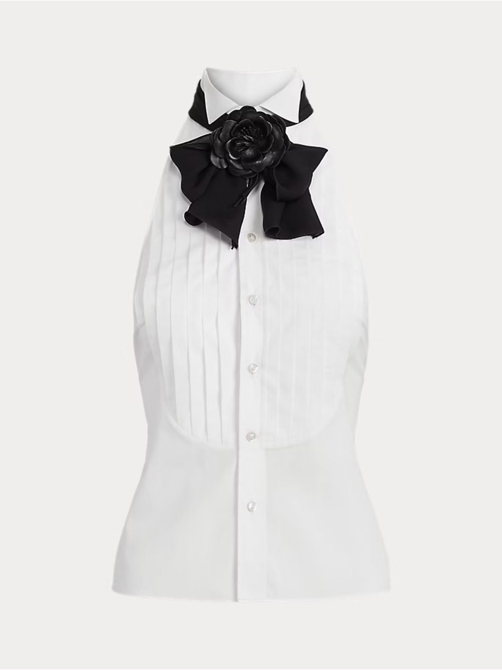 RALPH LAUREN COLLECTION SORRENTO BROADCLOTH SLEEVELESS BLOUSE